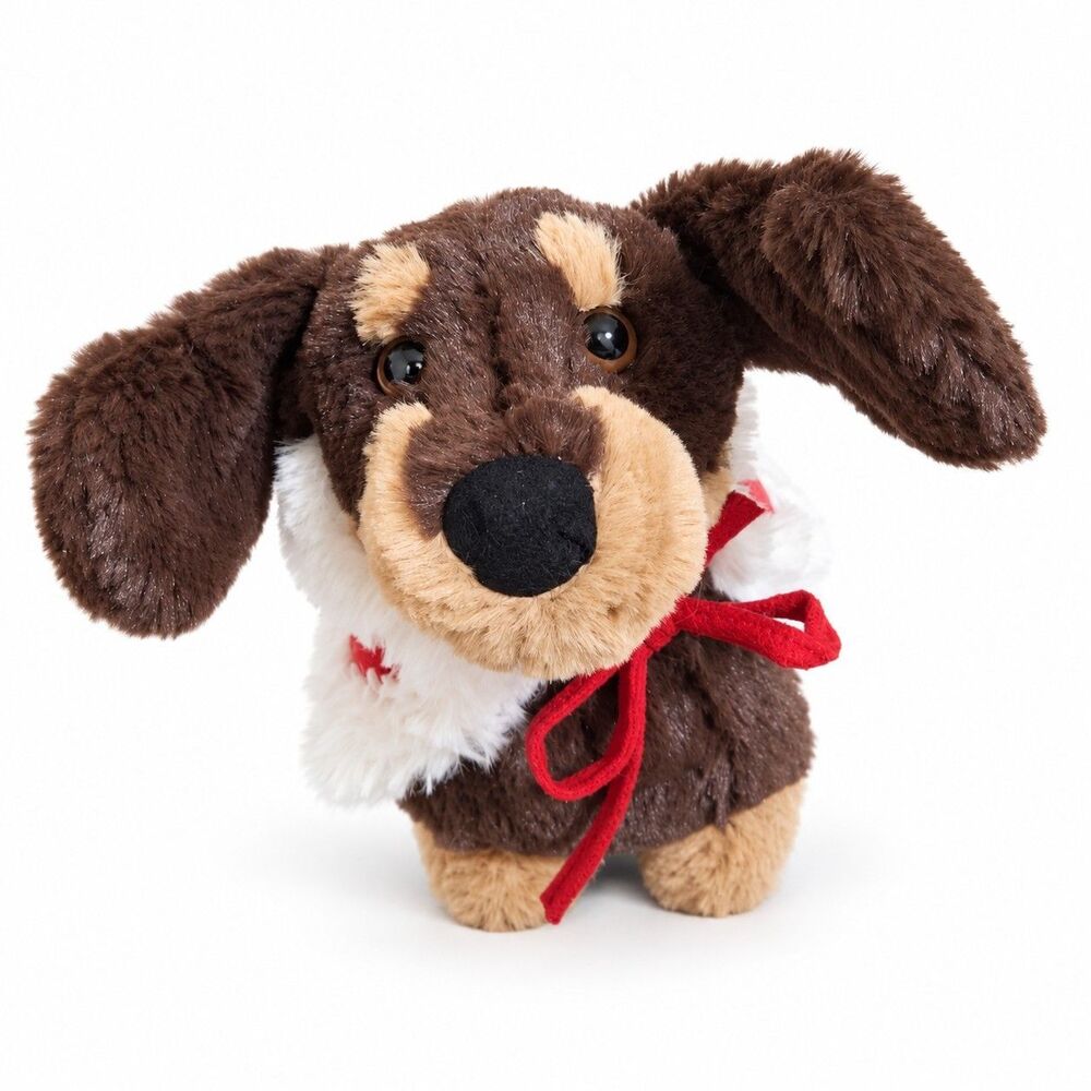 Jellycat Otto Sausage Dog Winter Warmer Plush Dachshund Christmas Retired 8”